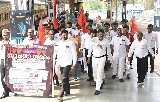 TTE protest central railway station